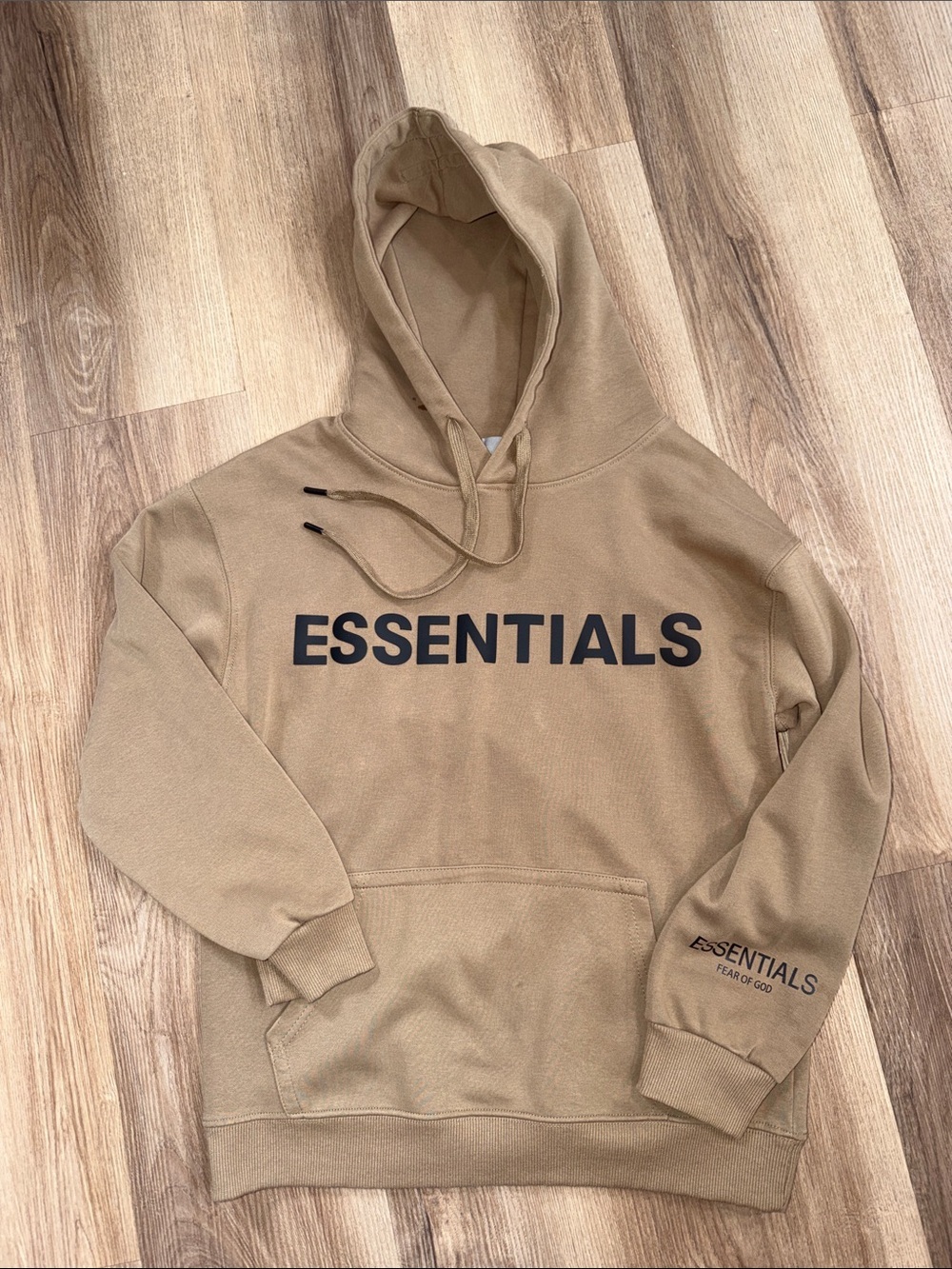 Fear of God Essentials Essentials Taupe Hoodie Tan Size Small Women’s